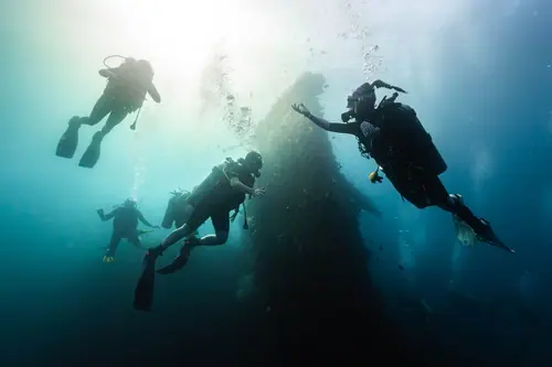 Try scuba at the Liberty wreck